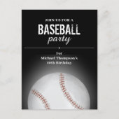 子供の誕生日パーティー野球カスタム ポストカード (正面)