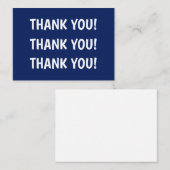 子供の誕生日パーティー青ありがとう ノートカード (正面/裏面)