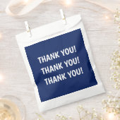 子供の誕生日パーティー青ありがとう フェイバーバッグ (クリップ留めされた状態)