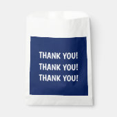 子供の誕生日パーティー青ありがとう フェイバーバッグ (正面)