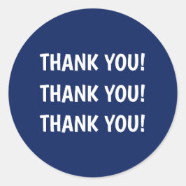 子供の誕生日パーティー青ありがとう ラウンドシール