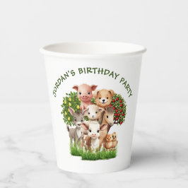 子供の誕生日パーティー飼育動物for少年 紙コップ