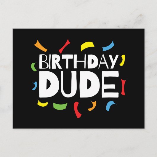子供の誕生日パーティー お祝い 誕生日の君 ポストカード (正面)