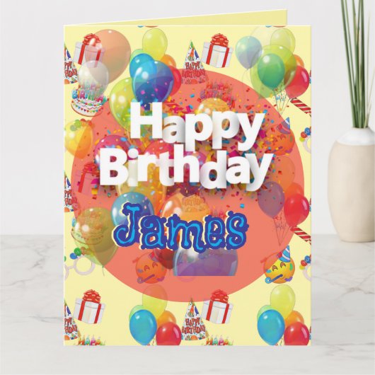 子供の誕生日パーティー カード (正面)