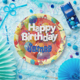 子供の誕生日パーティー ペーパープレート