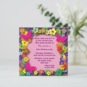 子供の誕生日パーティー:マイ·シークレット·ガーデン 招待状 (スタンド正面)