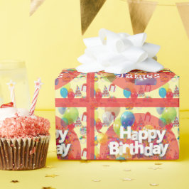 子供の誕生日パーティー ラッピングペーパー
