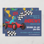 子供の誕生日パーティー　個別のお知らせ 招待状 (正面/裏面)