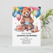 子供の誕生日パーティー 招待状 (スタンド正面)