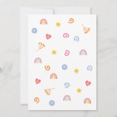 子供の誕生日パーティー 招待状 (裏面)