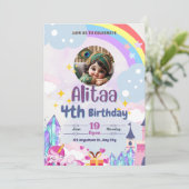 子供の誕生日パーティー 招待状 (スタンド正面)