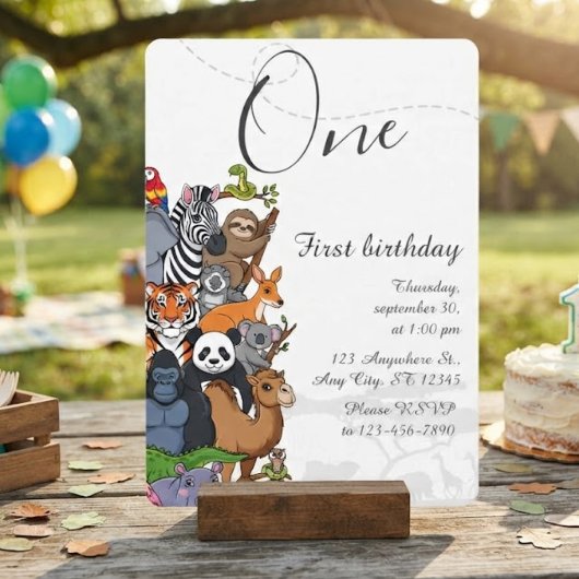 子供の誕生日パーティー 招待状