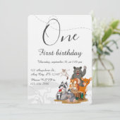 子供の誕生日パーティー 招待状 (スタンド正面)