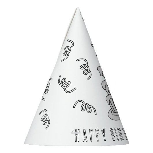 子供の誕生日パーティー – 色あなた自身のパーティー帽子 パーティーハット (左)