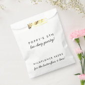子供の誕生日パーティー | Bee Wildflower Seeds フェイバーバッグ (封をした状態)
