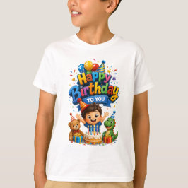 子供の誕生日パーティー Tシャツ