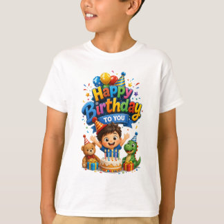 子供の誕生日パーティー Tシャツ