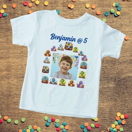 子供の誕生日パーティーTシャツベビー恐竜テーマ