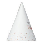 子供の誕生日ピンクドットカスタムズ パーティーハット (左)