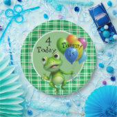 子供の誕生日フラグのカスタマイズ ペーパープレート (パーティー)