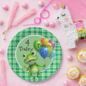 子供の誕生日フラグのカスタマイズ ペーパープレート (パーティー)