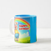 子供の誕生日マグカップ ツートーンマグカップ (正面左)