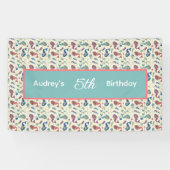 子供の誕生日マーメイドバナー 横断幕 (横)