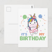 子供の誕生日ユニコーン 子供の誕生日 ポストカード (正面/裏面)