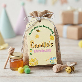 子供の誕生日レモンテーマ ギフトタグ