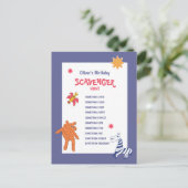 子供の誕生日宝探しゲーム ポストカード (スタンド正面)