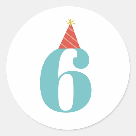 子供の誕生日年齢ステッカー ラウンドシール (正面)