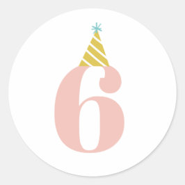 子供の誕生日年齢ステッカー ラウンドシール