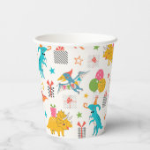 子供の誕生日恐竜パーティー 紙コップ (裏面)