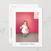 子供の誕生日感謝してい写真投稿カード インビテーションポストカード (正面/裏面)