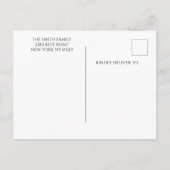 子供の誕生日感謝してい写真投稿カード インビテーションポストカード (裏面)