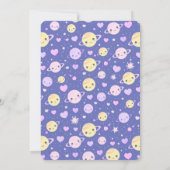 子供の誕生日招待状カード宇宙テーマ 招待状 (裏面)