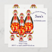 子供の誕生日招待状カード 招待状 (正面/裏面)