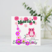 子供の誕生日招待状カード 招待状 (スタンド正面)