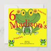 子供の誕生日招待状カード 招待状 (正面)