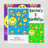 子供の誕生日招待状カード 招待状 (正面/裏面)