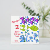 子供の誕生日招待状カード 招待状 (スタンド正面)