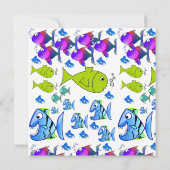 子供の誕生日招待状カード 招待状 (裏面)