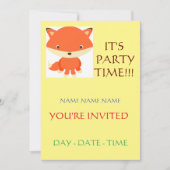 子供の誕生日招待状コレクション 招待状 (正面)