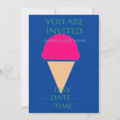 子供の誕生日招待状群 招待状 (正面)