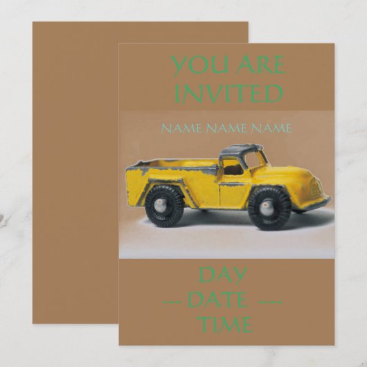 子供の誕生日招待状群 招待状 (正面/裏面)