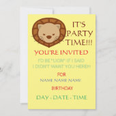 子供の誕生日招待状群 招待状 (正面)