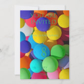 子供の誕生日招待状群 招待状 (正面)