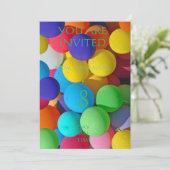 子供の誕生日招待状群 招待状 (スタンド正面)