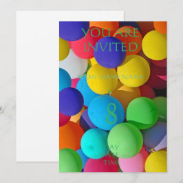 子供の誕生日招待状群 招待状