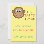 子供の誕生日招待状群 招待状 (正面)